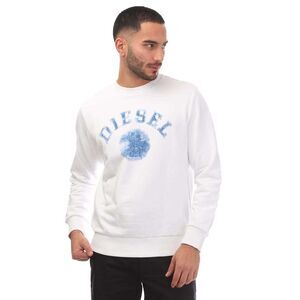Diesel Mens S-Gir 9-4 Sweatshirt / White